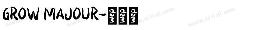 GROW MAJOUR字体转换